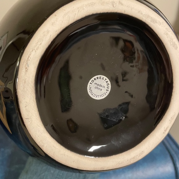 Art Deco Black Vase 13” Tall - Picture 3 of 3